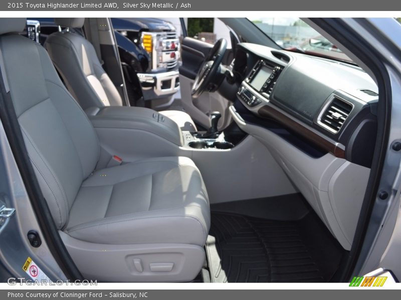 Silver Sky Metallic / Ash 2015 Toyota Highlander Limited AWD
