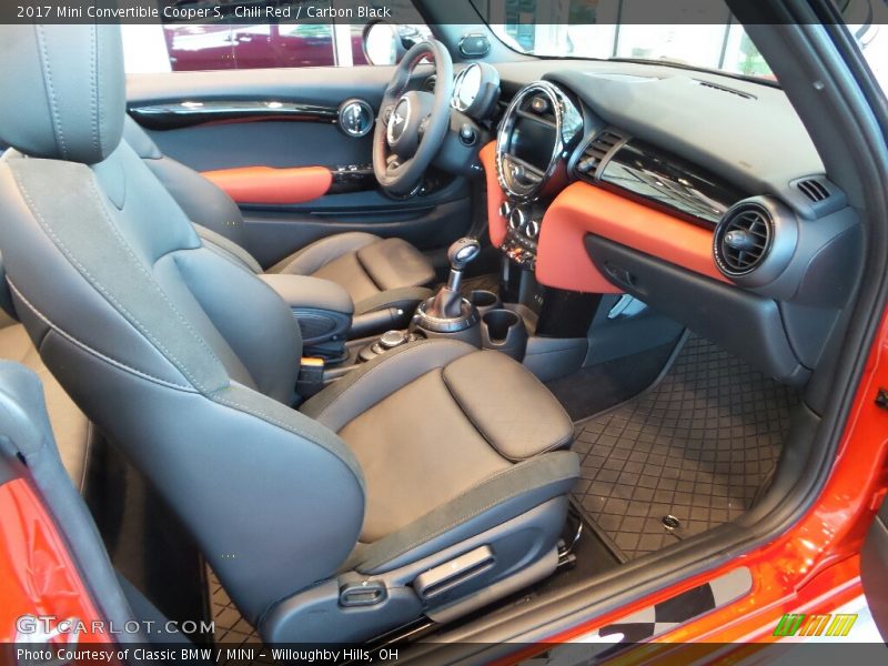 Chili Red / Carbon Black 2017 Mini Convertible Cooper S