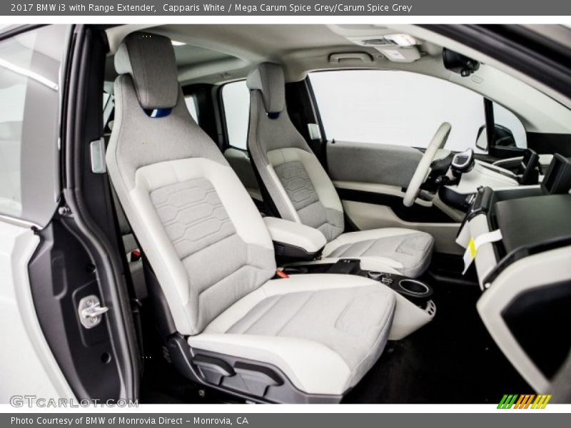 Capparis White / Mega Carum Spice Grey/Carum Spice Grey 2017 BMW i3 with Range Extender