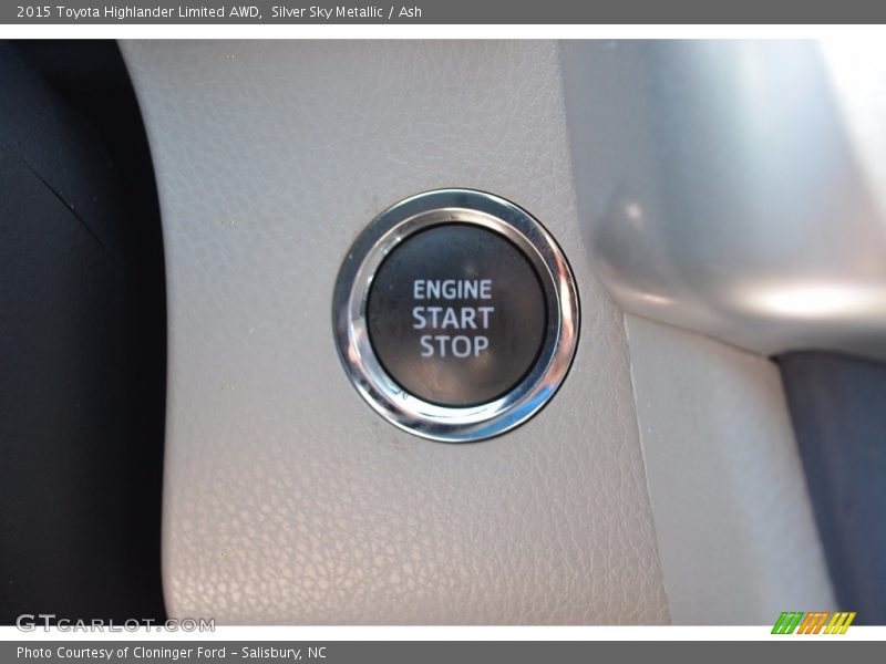 Silver Sky Metallic / Ash 2015 Toyota Highlander Limited AWD