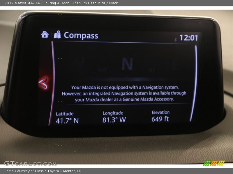 Titanium Flash Mica / Black 2017 Mazda MAZDA3 Touring 4 Door