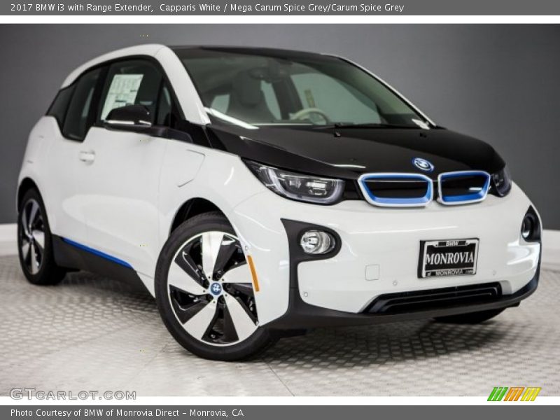 Capparis White / Mega Carum Spice Grey/Carum Spice Grey 2017 BMW i3 with Range Extender