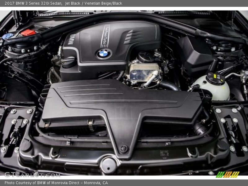 Jet Black / Venetian Beige/Black 2017 BMW 3 Series 320i Sedan