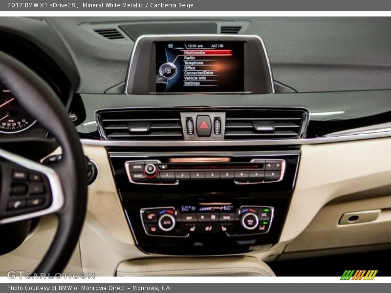 Mineral White Metallic / Canberra Beige 2017 BMW X1 sDrive28i