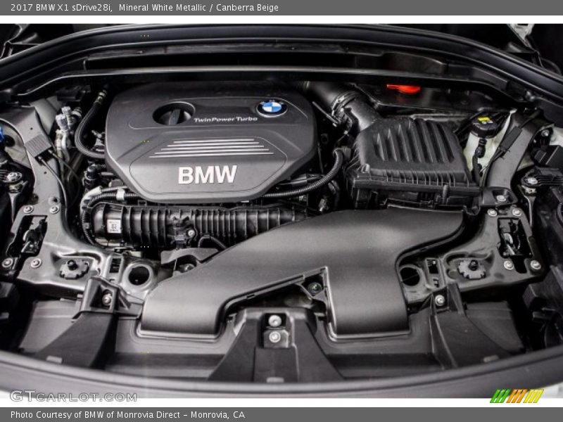 Mineral White Metallic / Canberra Beige 2017 BMW X1 sDrive28i