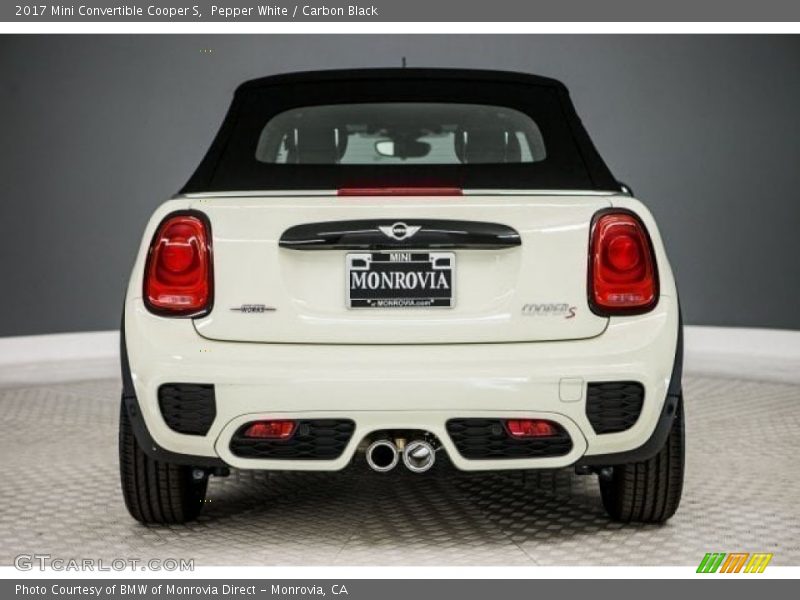 Pepper White / Carbon Black 2017 Mini Convertible Cooper S