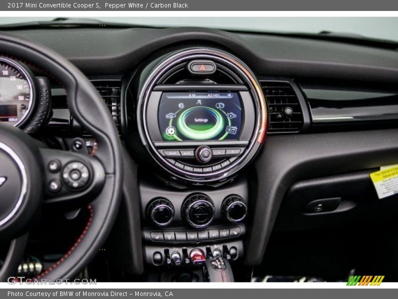 Pepper White / Carbon Black 2017 Mini Convertible Cooper S