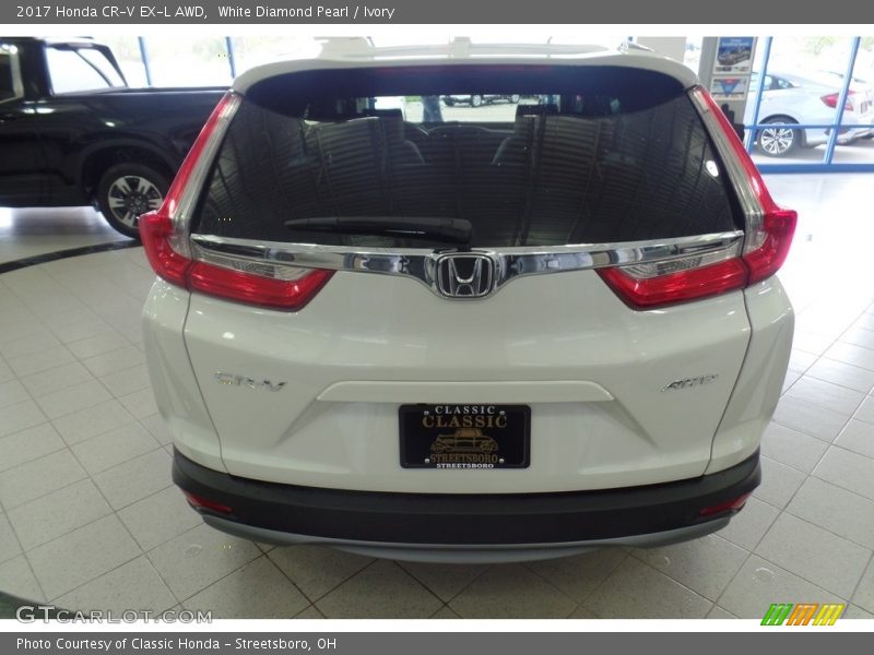 White Diamond Pearl / Ivory 2017 Honda CR-V EX-L AWD