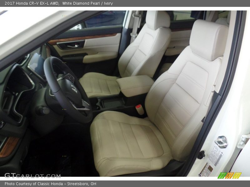 White Diamond Pearl / Ivory 2017 Honda CR-V EX-L AWD