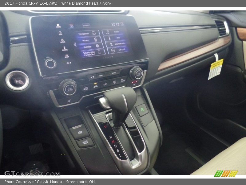 White Diamond Pearl / Ivory 2017 Honda CR-V EX-L AWD