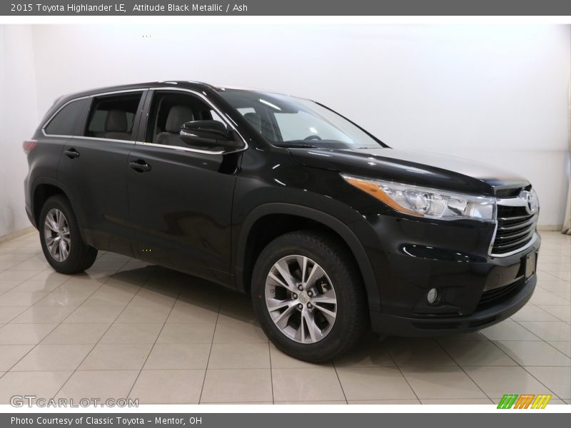Attitude Black Metallic / Ash 2015 Toyota Highlander LE