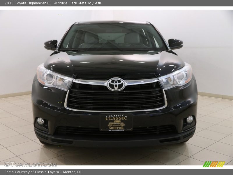 Attitude Black Metallic / Ash 2015 Toyota Highlander LE