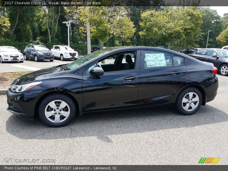 Mosaic Black Metallic / Jet Black 2017 Chevrolet Cruze LS