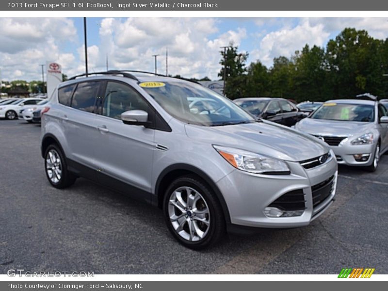 Ingot Silver Metallic / Charcoal Black 2013 Ford Escape SEL 1.6L EcoBoost