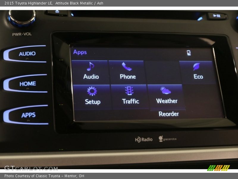Attitude Black Metallic / Ash 2015 Toyota Highlander LE