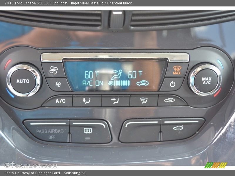 Ingot Silver Metallic / Charcoal Black 2013 Ford Escape SEL 1.6L EcoBoost