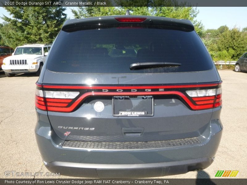Granite Metallic / Black 2018 Dodge Durango SXT AWD