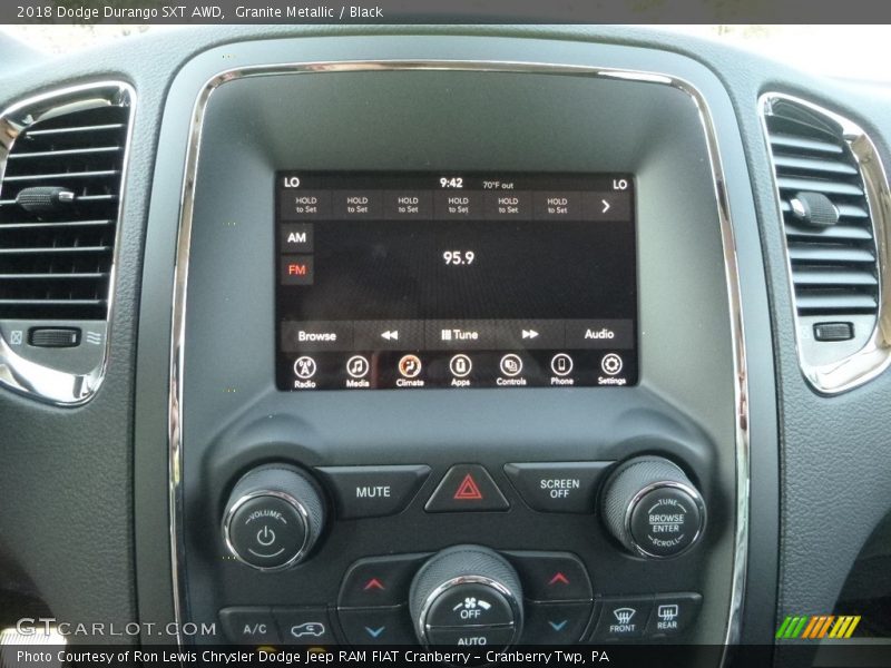 Granite Metallic / Black 2018 Dodge Durango SXT AWD