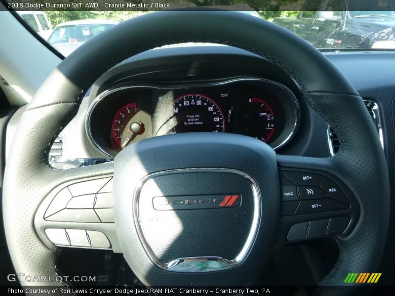 Granite Metallic / Black 2018 Dodge Durango SXT AWD