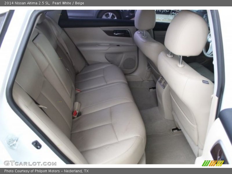 Pearl White / Beige 2014 Nissan Altima 2.5 SL