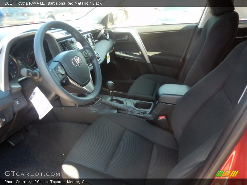 Barcelona Red Metallic / Black 2017 Toyota RAV4 LE
