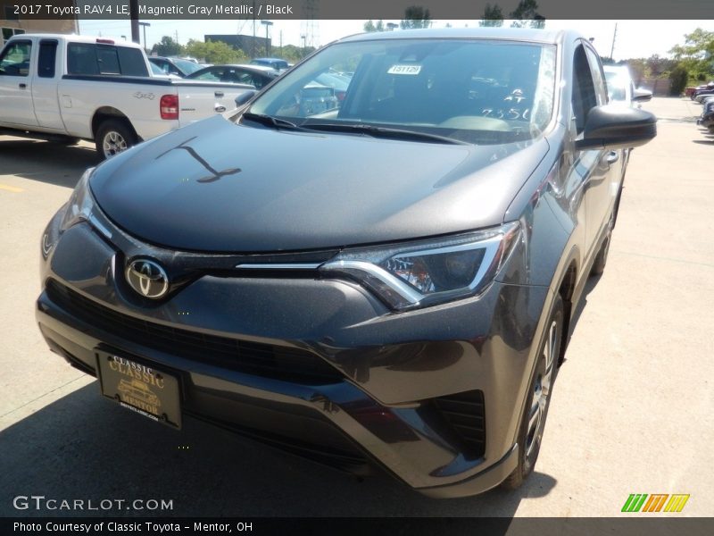 Magnetic Gray Metallic / Black 2017 Toyota RAV4 LE