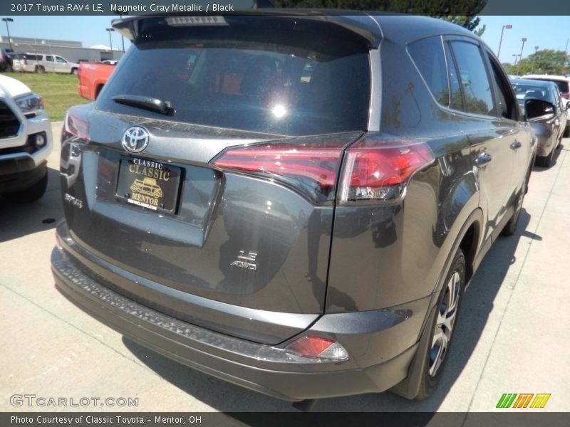 Magnetic Gray Metallic / Black 2017 Toyota RAV4 LE