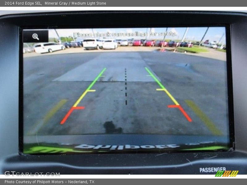 Mineral Gray / Medium Light Stone 2014 Ford Edge SEL