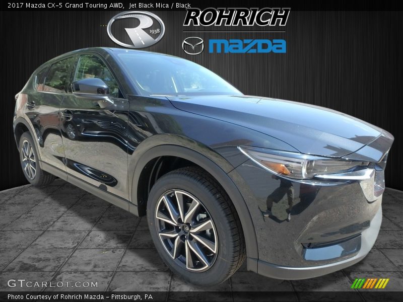 Jet Black Mica / Black 2017 Mazda CX-5 Grand Touring AWD