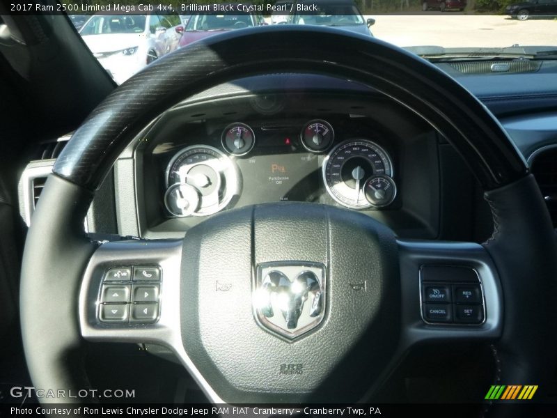 Brilliant Black Crystal Pearl / Black 2017 Ram 2500 Limited Mega Cab 4x4