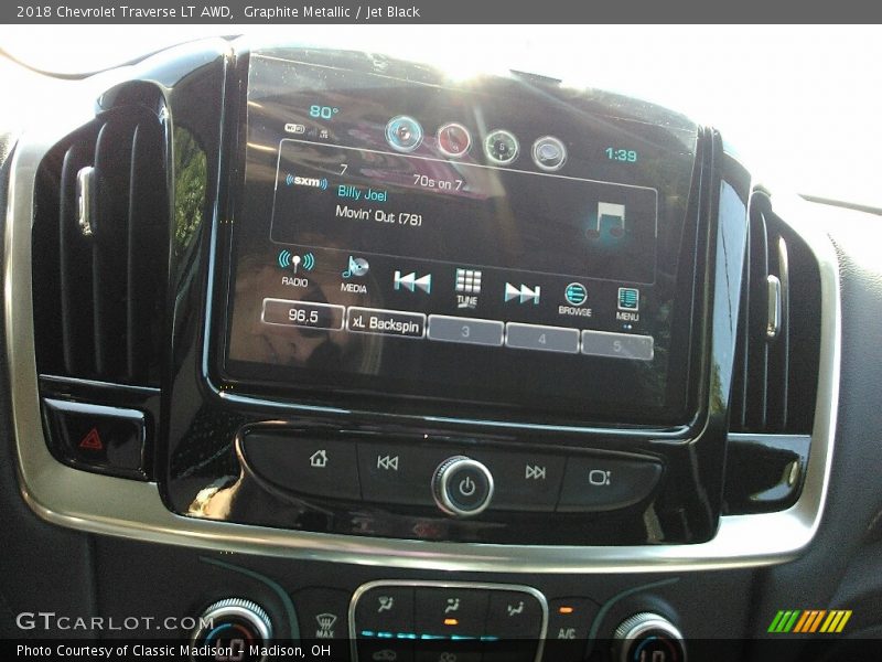 Graphite Metallic / Jet Black 2018 Chevrolet Traverse LT AWD