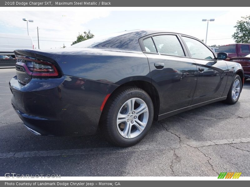 Maximum Steel Metallic / Black 2018 Dodge Charger SXT