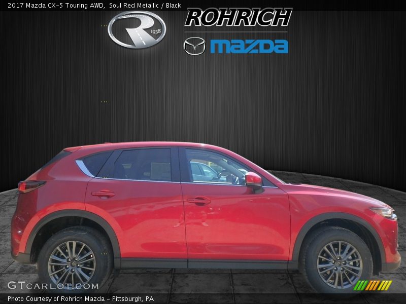 Soul Red Metallic / Black 2017 Mazda CX-5 Touring AWD