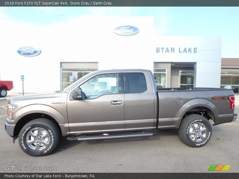 Stone Gray / Earth Gray 2018 Ford F150 XLT SuperCab 4x4