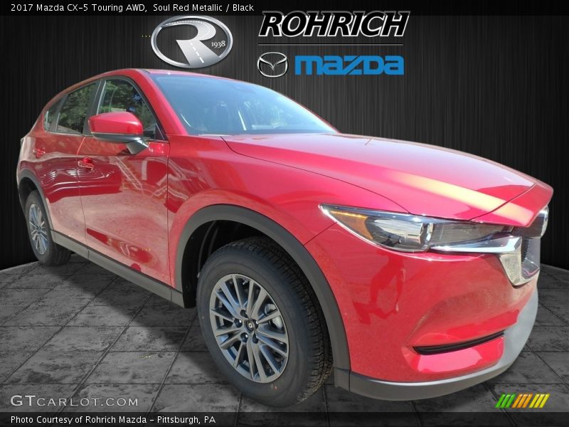 Soul Red Metallic / Black 2017 Mazda CX-5 Touring AWD