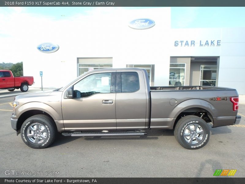 Stone Gray / Earth Gray 2018 Ford F150 XLT SuperCab 4x4
