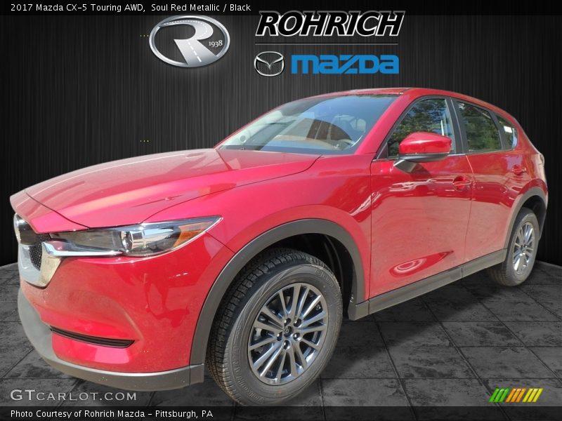 Soul Red Metallic / Black 2017 Mazda CX-5 Touring AWD