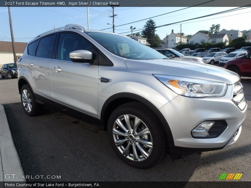 Ingot Silver / Charcoal Black 2017 Ford Escape Titanium 4WD