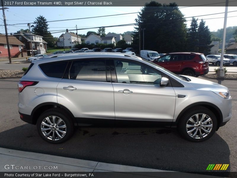 Ingot Silver / Charcoal Black 2017 Ford Escape Titanium 4WD