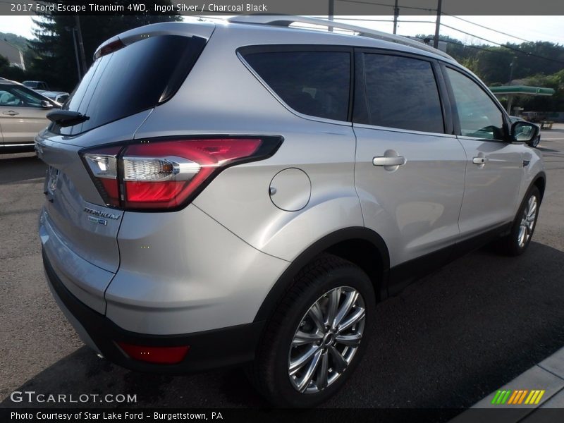 Ingot Silver / Charcoal Black 2017 Ford Escape Titanium 4WD