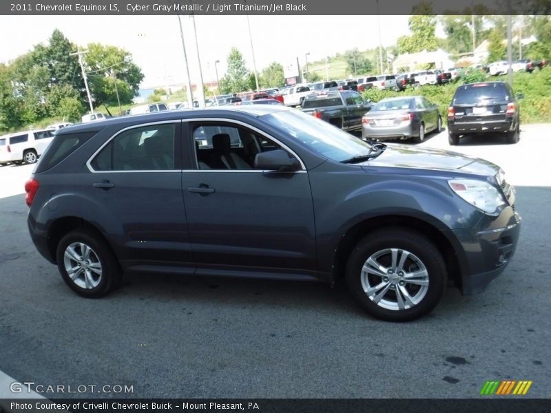 Cyber Gray Metallic / Light Titanium/Jet Black 2011 Chevrolet Equinox LS