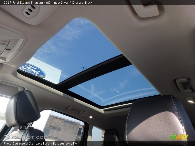 Ingot Silver / Charcoal Black 2017 Ford Escape Titanium 4WD