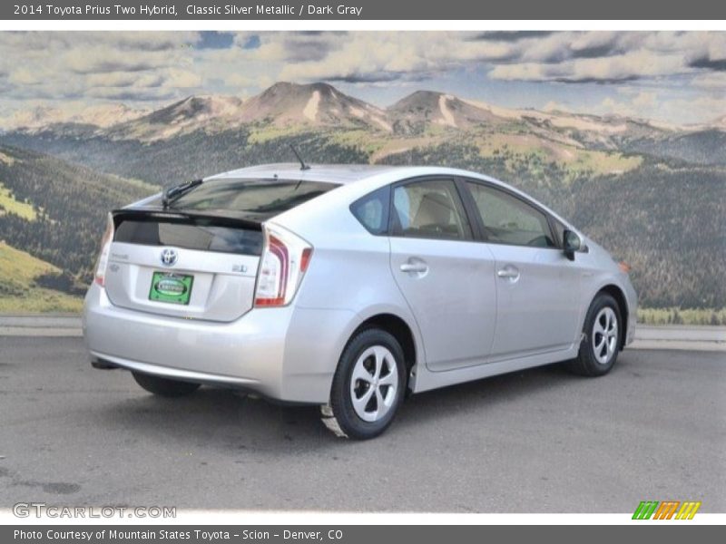 Classic Silver Metallic / Dark Gray 2014 Toyota Prius Two Hybrid