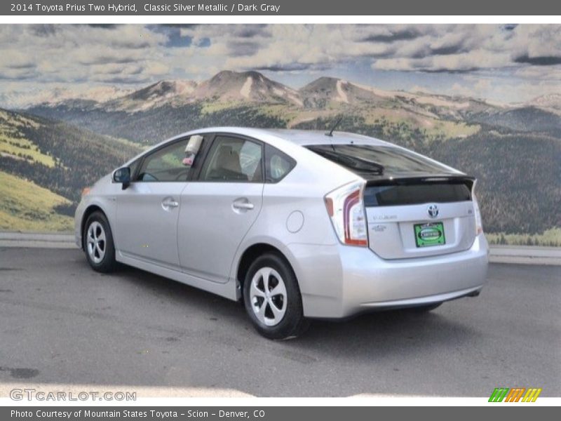 Classic Silver Metallic / Dark Gray 2014 Toyota Prius Two Hybrid