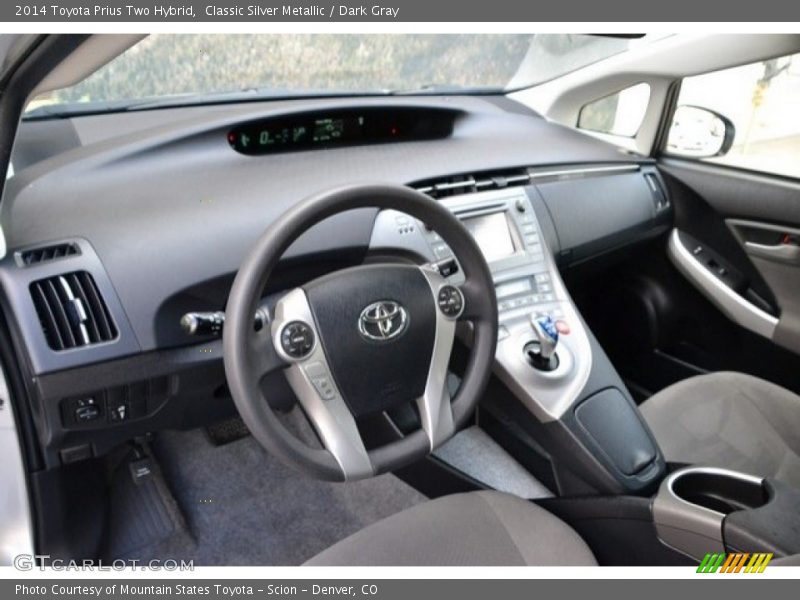 Classic Silver Metallic / Dark Gray 2014 Toyota Prius Two Hybrid
