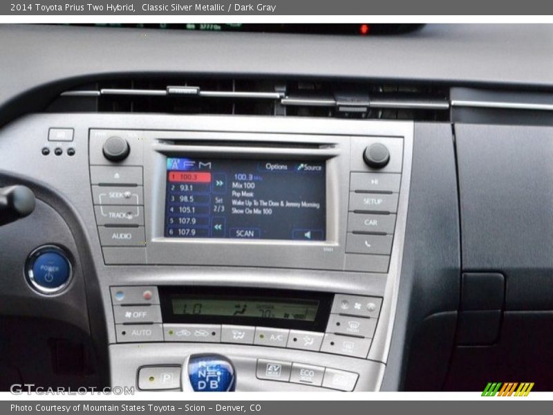 Classic Silver Metallic / Dark Gray 2014 Toyota Prius Two Hybrid