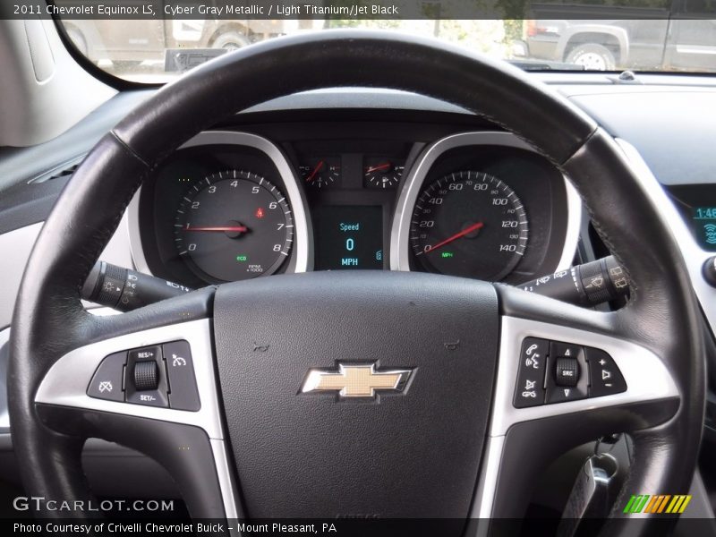 Cyber Gray Metallic / Light Titanium/Jet Black 2011 Chevrolet Equinox LS