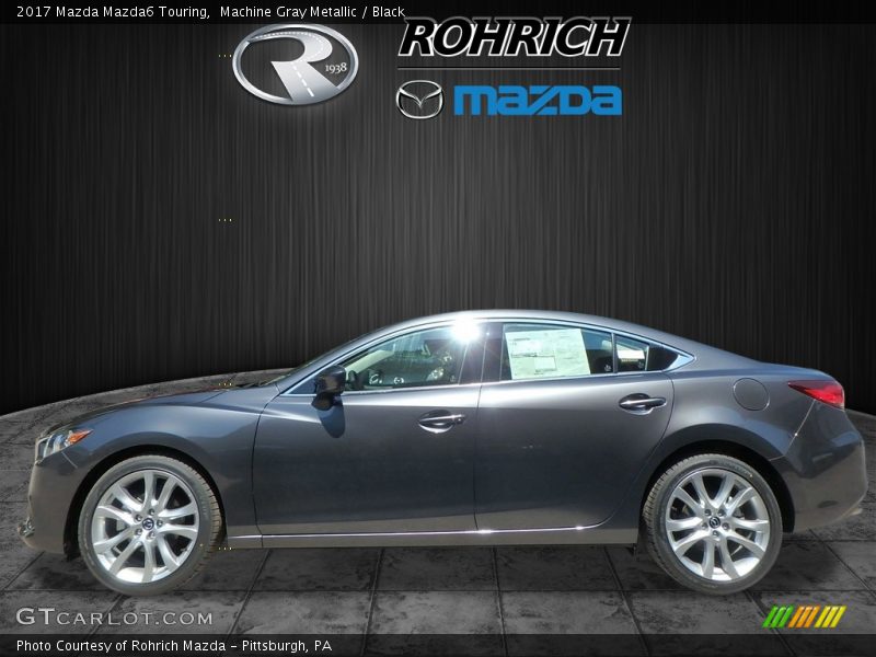 Machine Gray Metallic / Black 2017 Mazda Mazda6 Touring