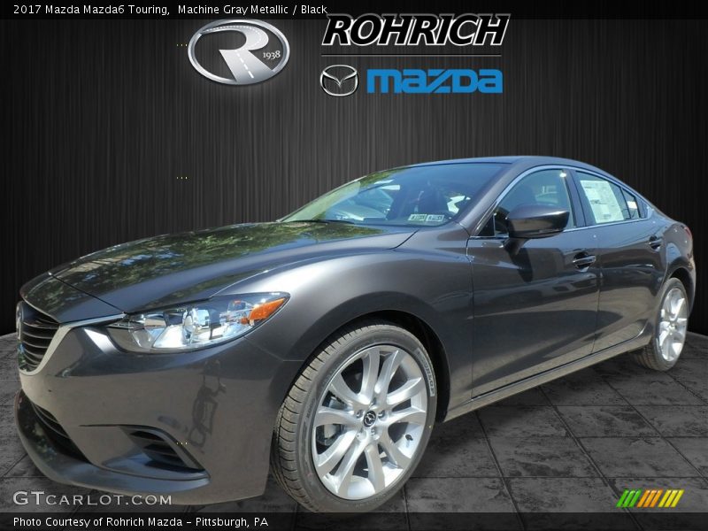 Machine Gray Metallic / Black 2017 Mazda Mazda6 Touring