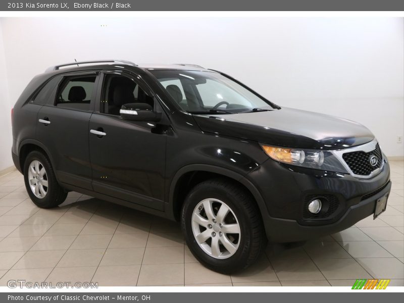 Ebony Black / Black 2013 Kia Sorento LX